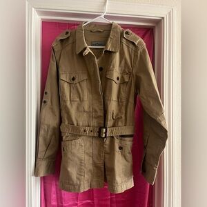 Super Cute! TravelSmith Women’s Khaki Bush Poplin Safari Jacket Hiking, Travel.